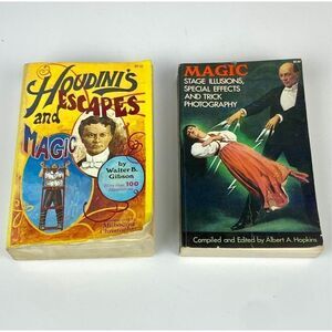 Houdini’s Escapes and Magic & Magic Stage Illusions, Special Effects Books DT184